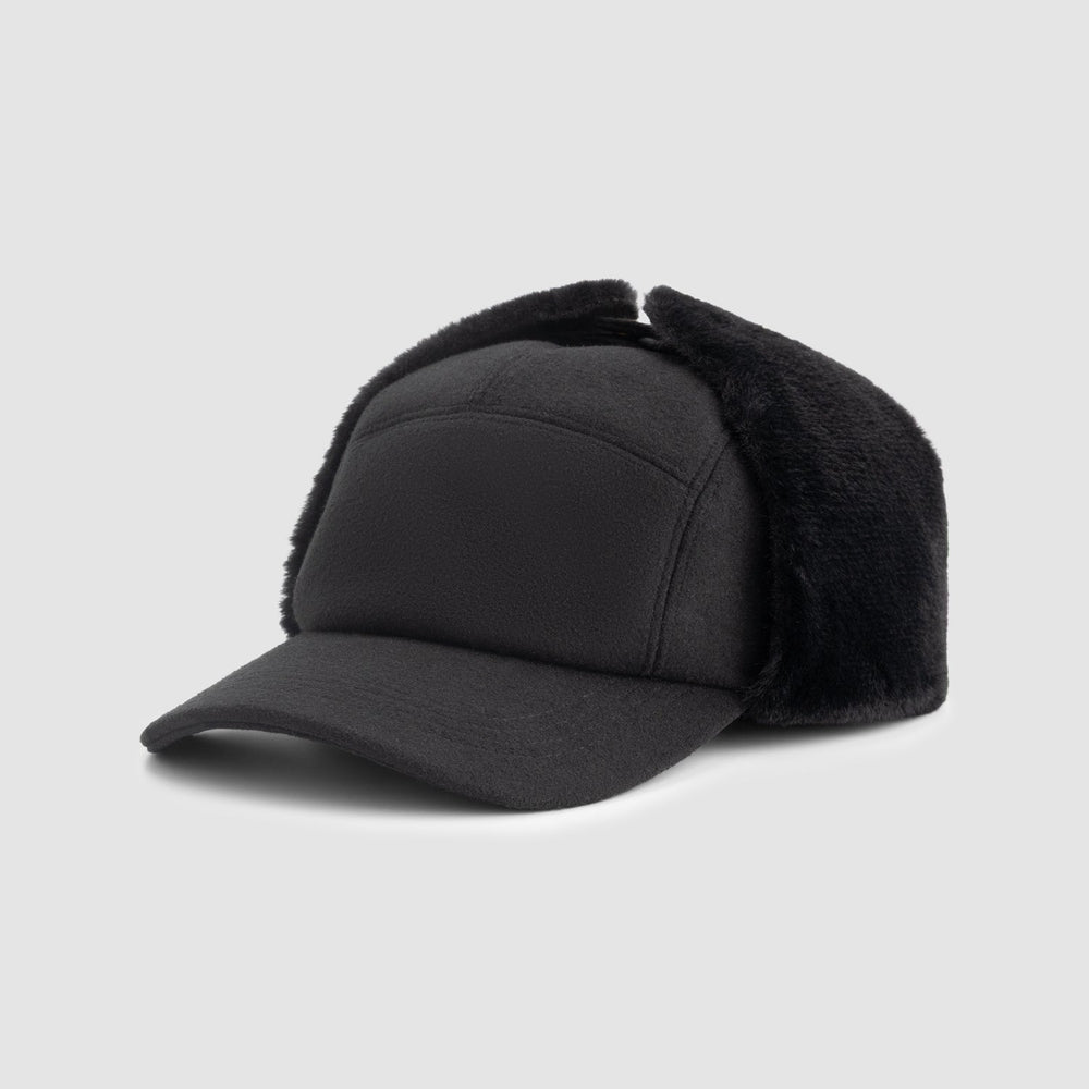 Sherpa Hunter Cap - Black
