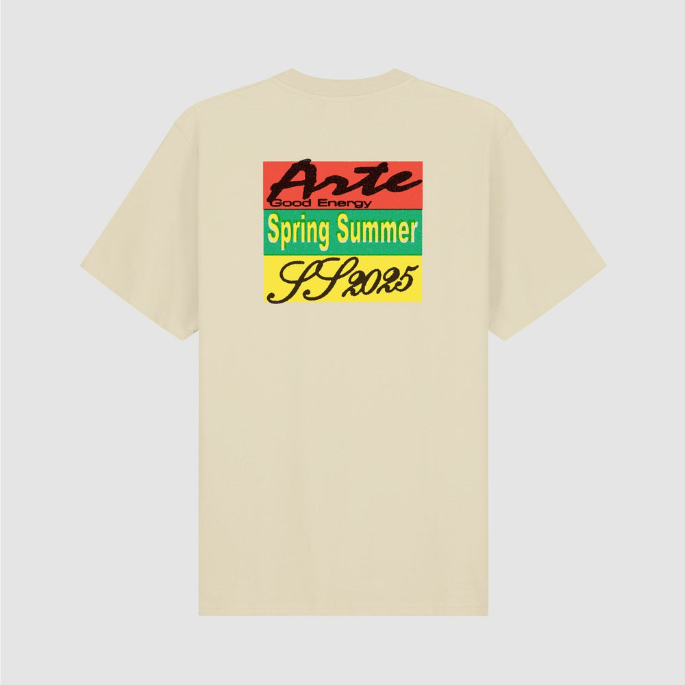 Multicolor Print T-shirt - Cream