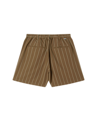 Foster stripe pleated short - Brown Stripe
