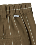 Foster stripe pleated short - Brown Stripe