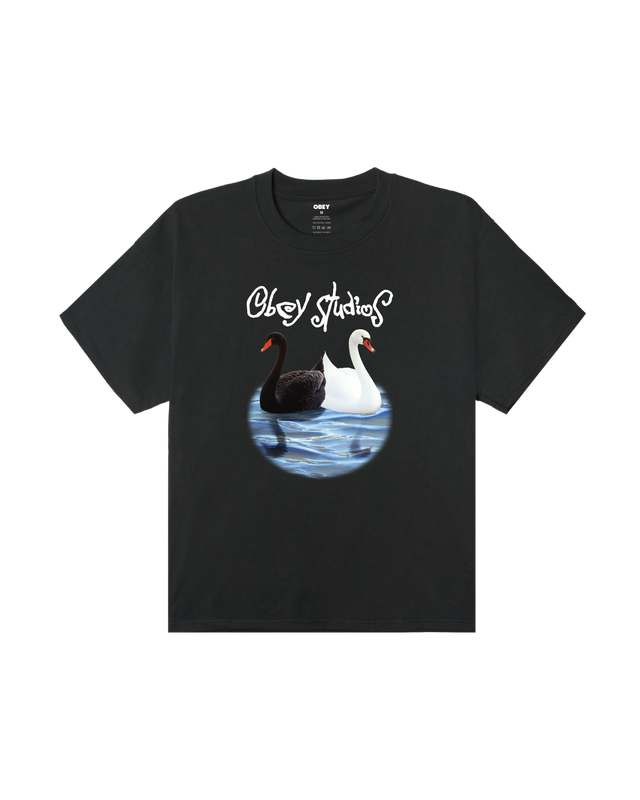 Obey studios swan van OBEY in de kleur zwart — afbeelding 1 van 2