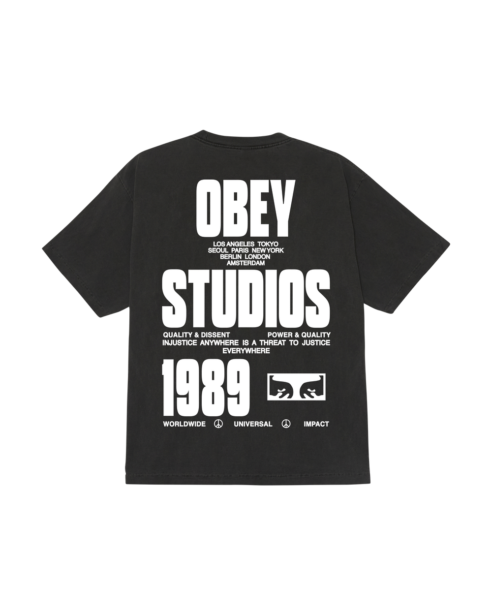 Obey stamped - Charcoal