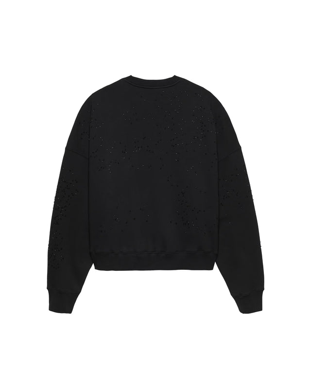 WORKED LOGO CREWNECK STRASS