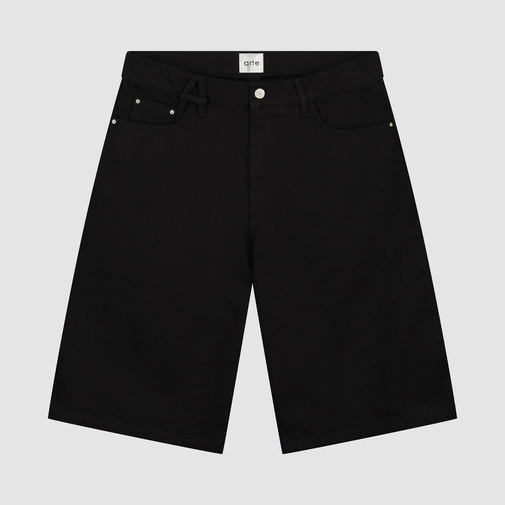 Belt Detail Shorts - Black
