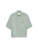 DENIM SHORT SLEEVE BUTTON-UP van New Amsterdam Surf Association in de uitvoering Mint — afbeelding 1 van 9