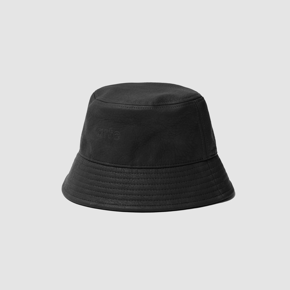 Arte Antwerp PU Leather Bucket Hat — Black