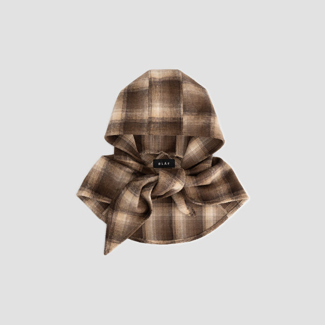 WOOL HOODED SCARF