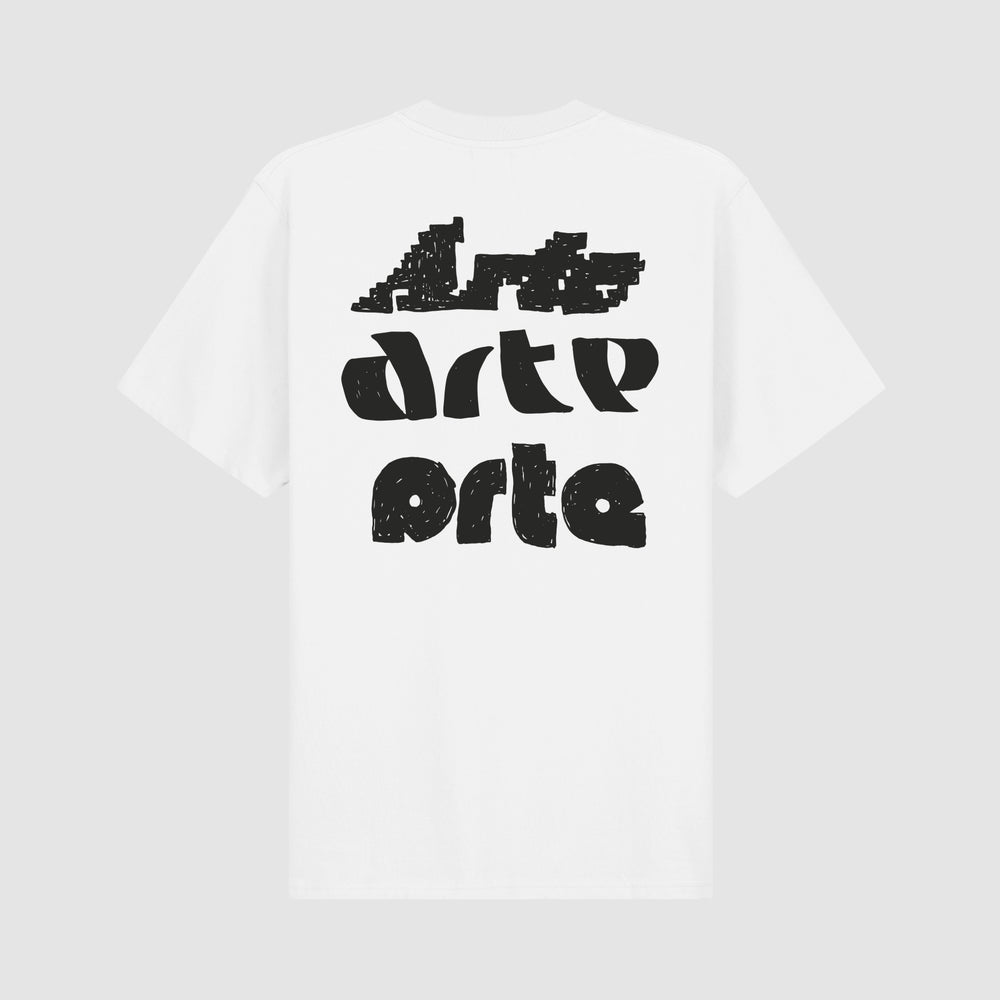 Multi Arte Print - White