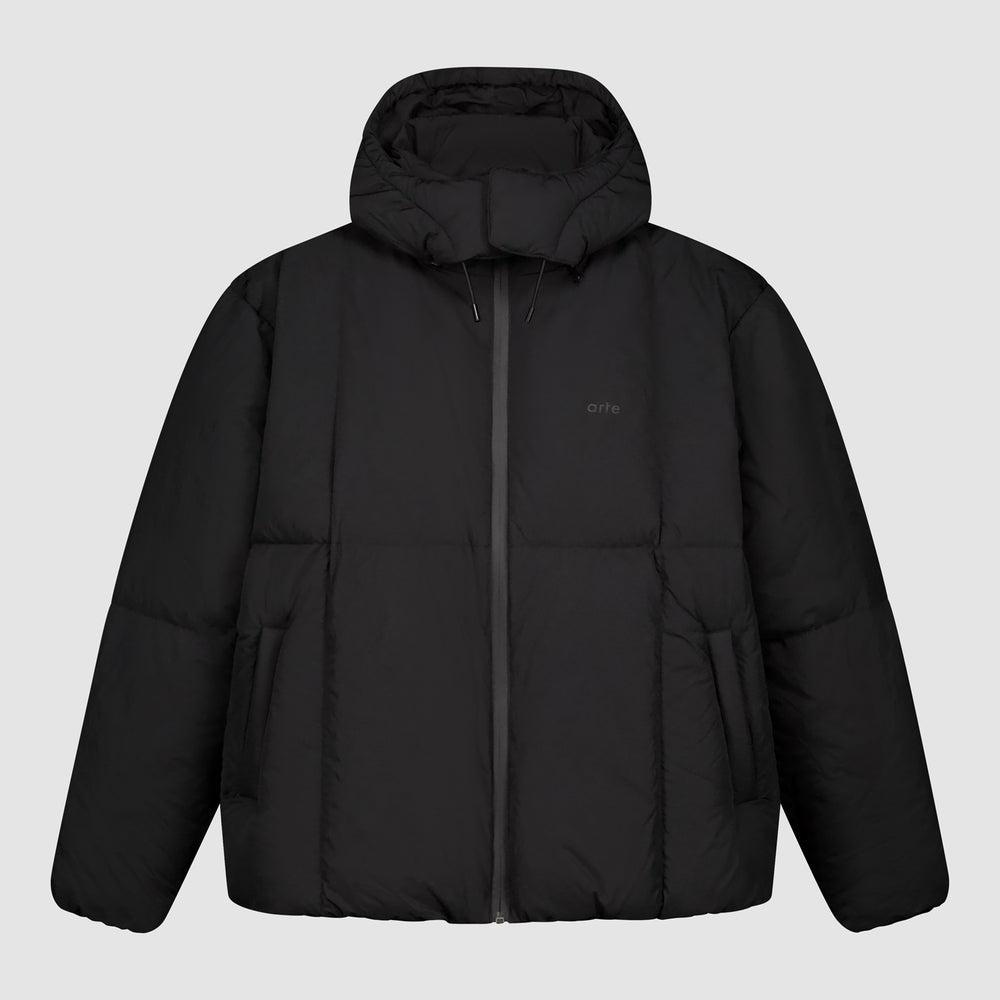 Special Cuts Puffer Jacket - Black