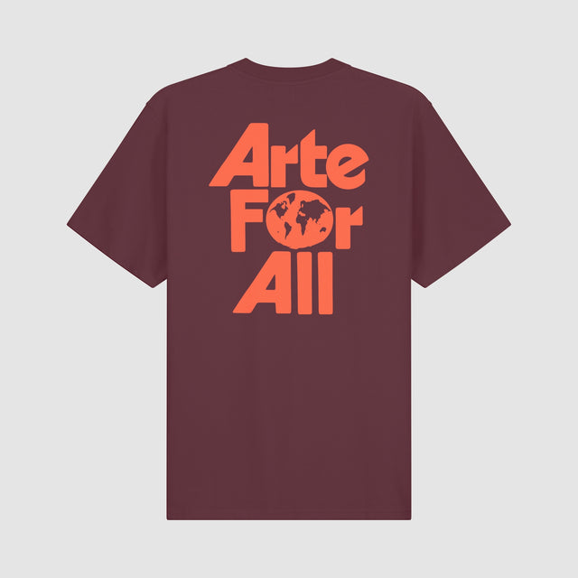 Arte For All T-shirt van Arte Antwerp in de kleur rood