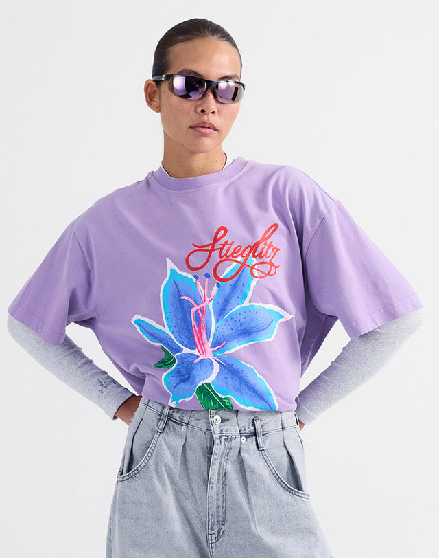 Claudia Oversized T-shirt van Stieglitz in de kleur paars