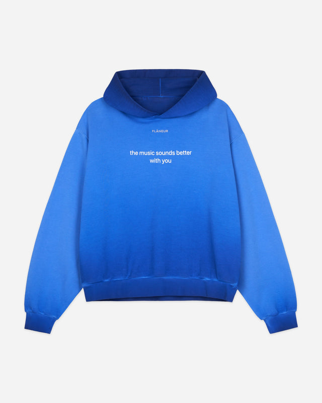 With You Hoodie van Flaneur in de kleur blauw
