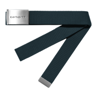 Carhartt WIP Clip Belt Chrome Hamilton Brown Product Shot 01