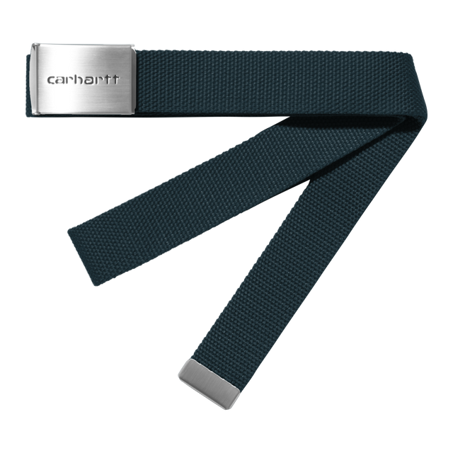 Carhartt WIP Clip Belt Chrome Hamilton Brown Product Shot 01