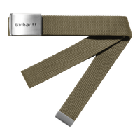Carhartt WIP Clip Belt Chrome Cypress Product Shot 01