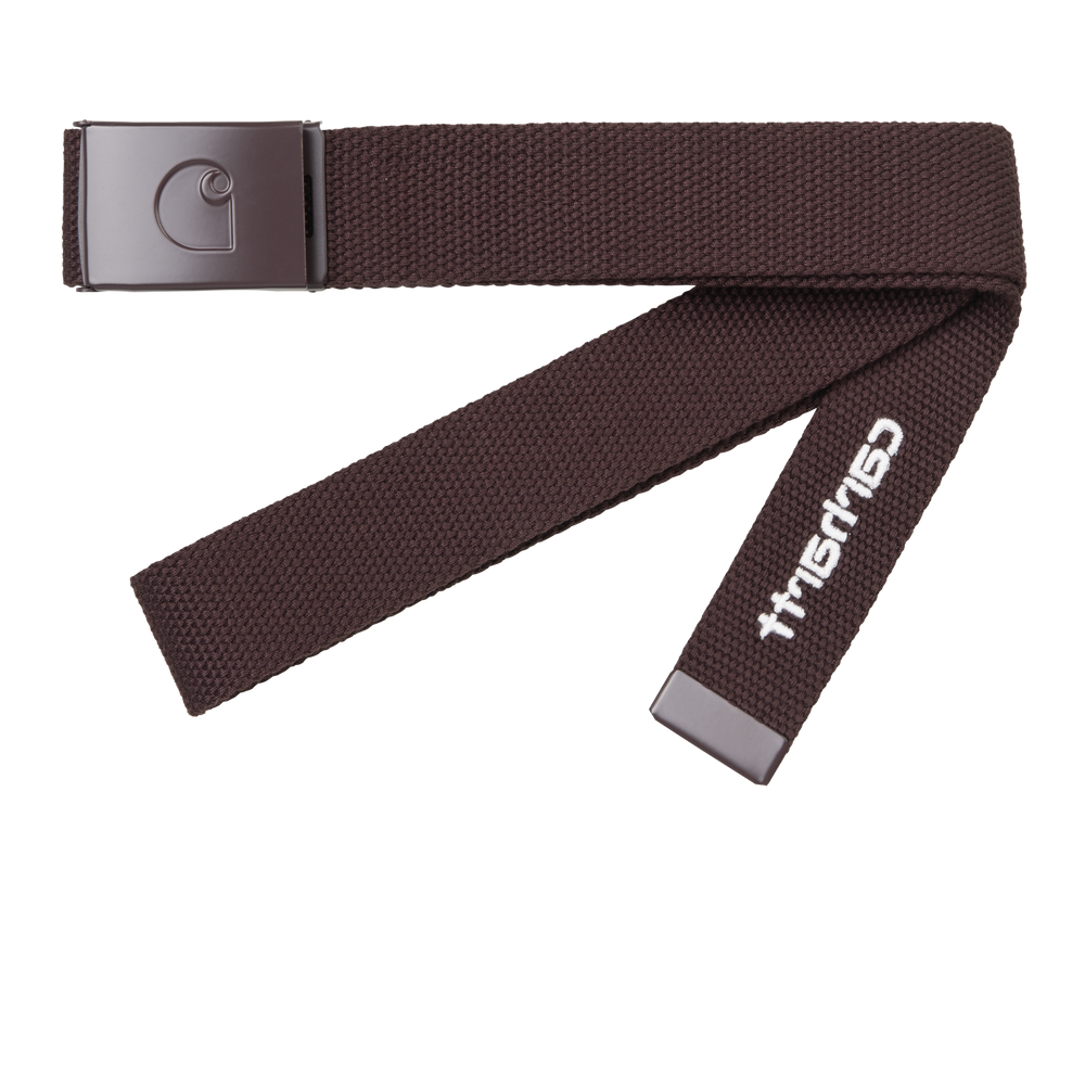 Carhartt WIP C-Logo Belt Tonal Porphyry / White Product Shot 01
