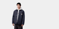 Carhartt WIP OG Chore Coat Tobacco / Black Stone Canvas On Figure 01