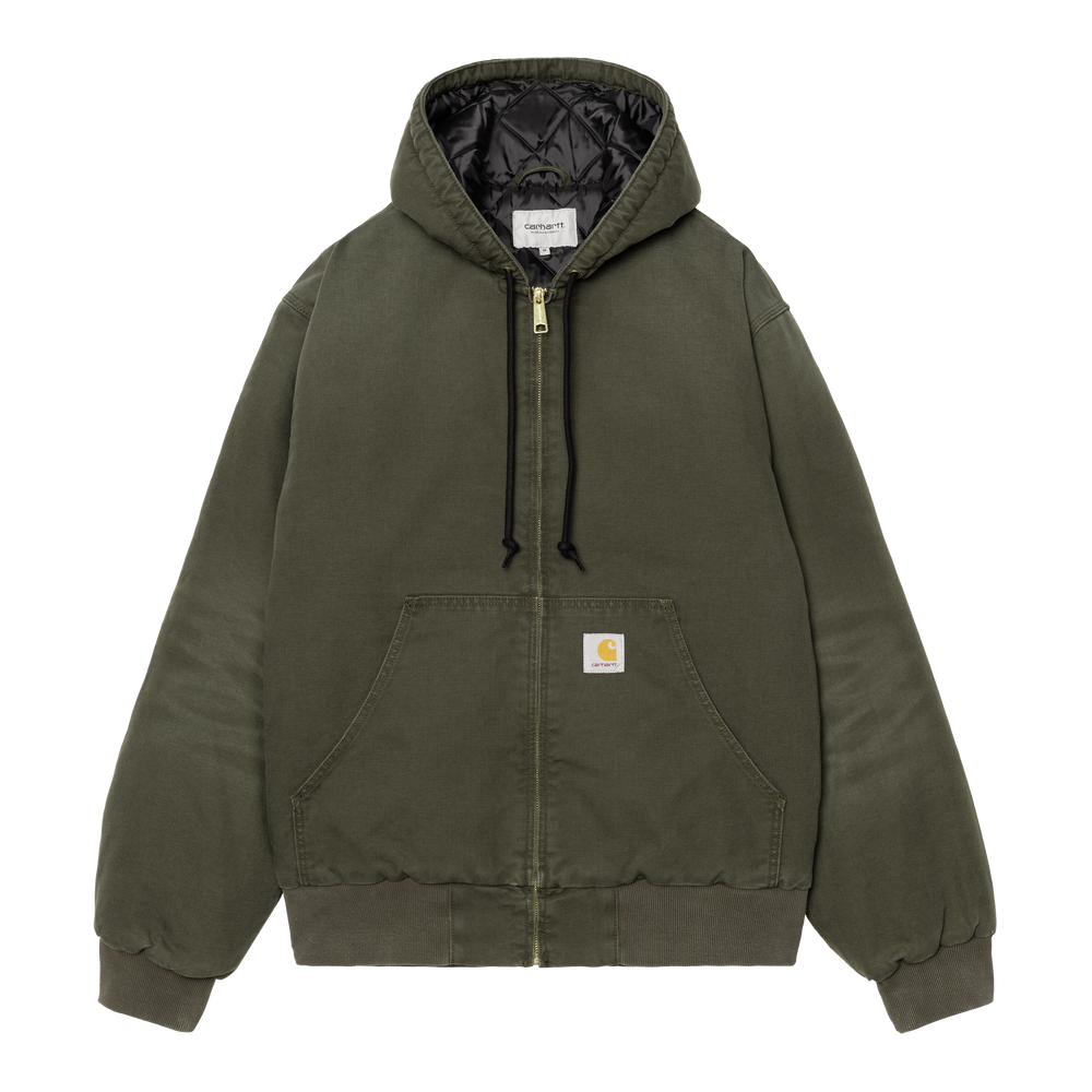 Carhartt WIP OG Active Jacket Tobacco Stone Canvas Product Shot 01