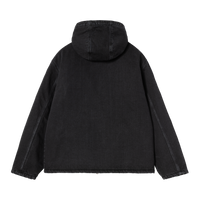 Carhartt WIP Cleveland Jacket Black Stone Washed Product Shot 02