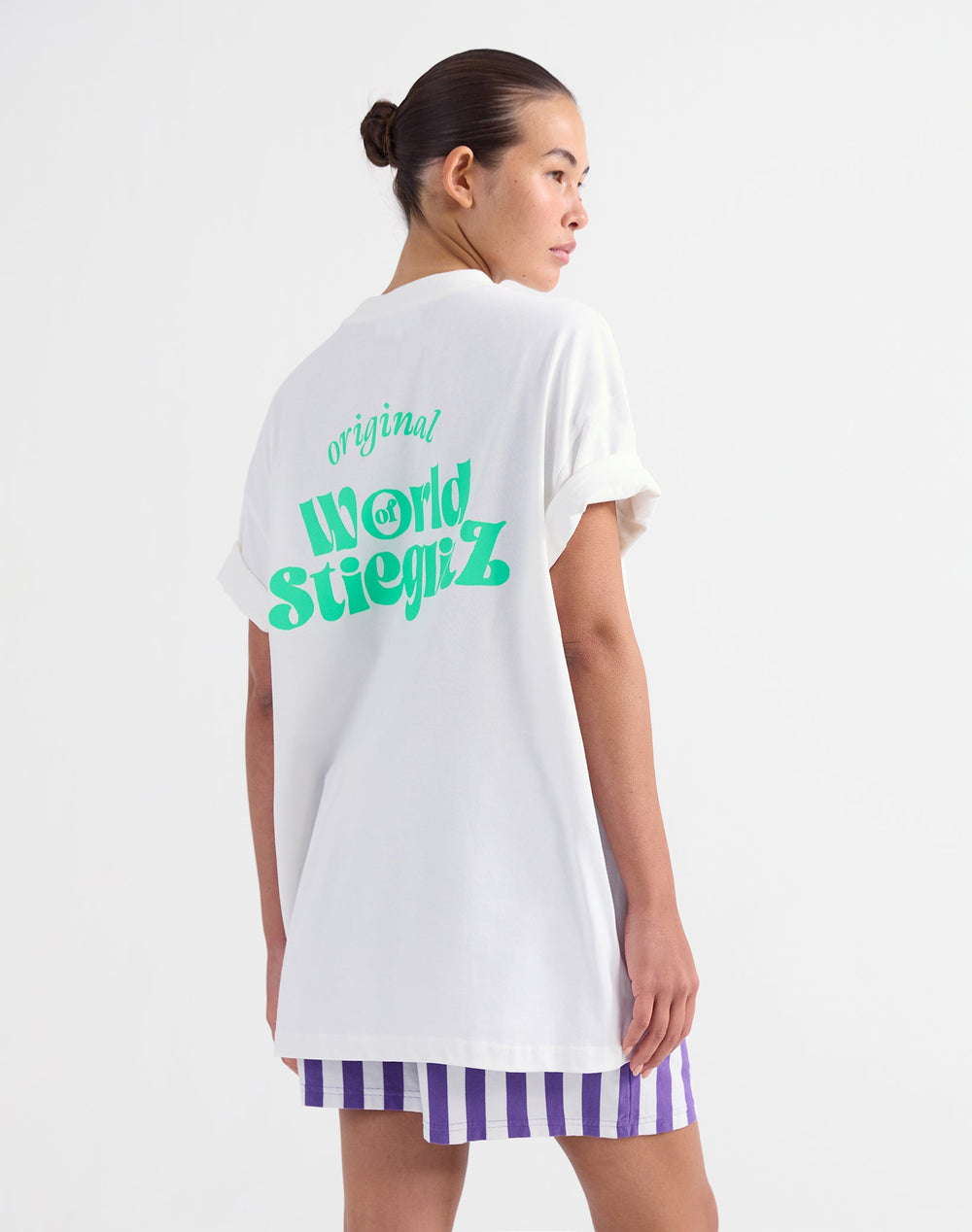 World Of Stieg Oversized T-shirt - Beige