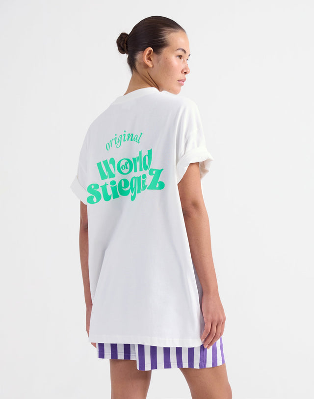 World Of Stieg Oversized T-shirt - Beige