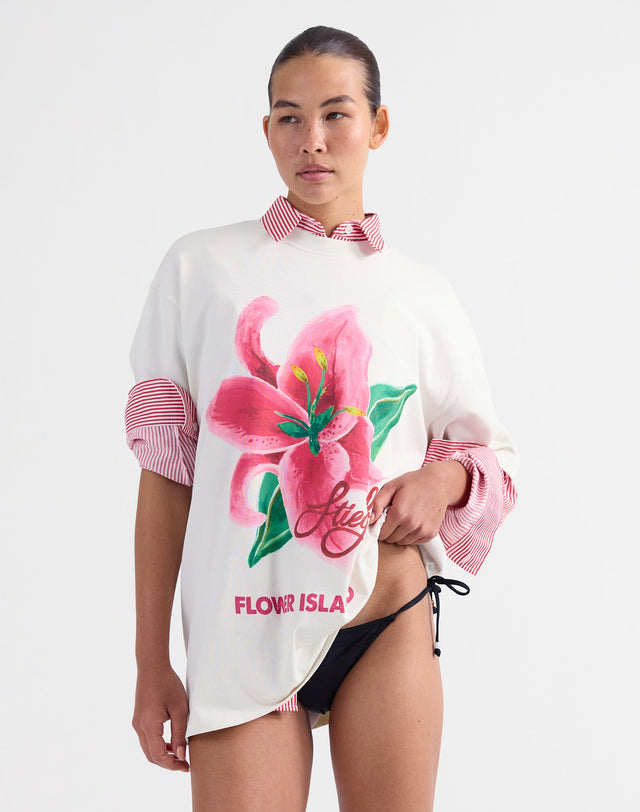 Kaella Oversized T-shirt van Stieglitz in de kleur wit