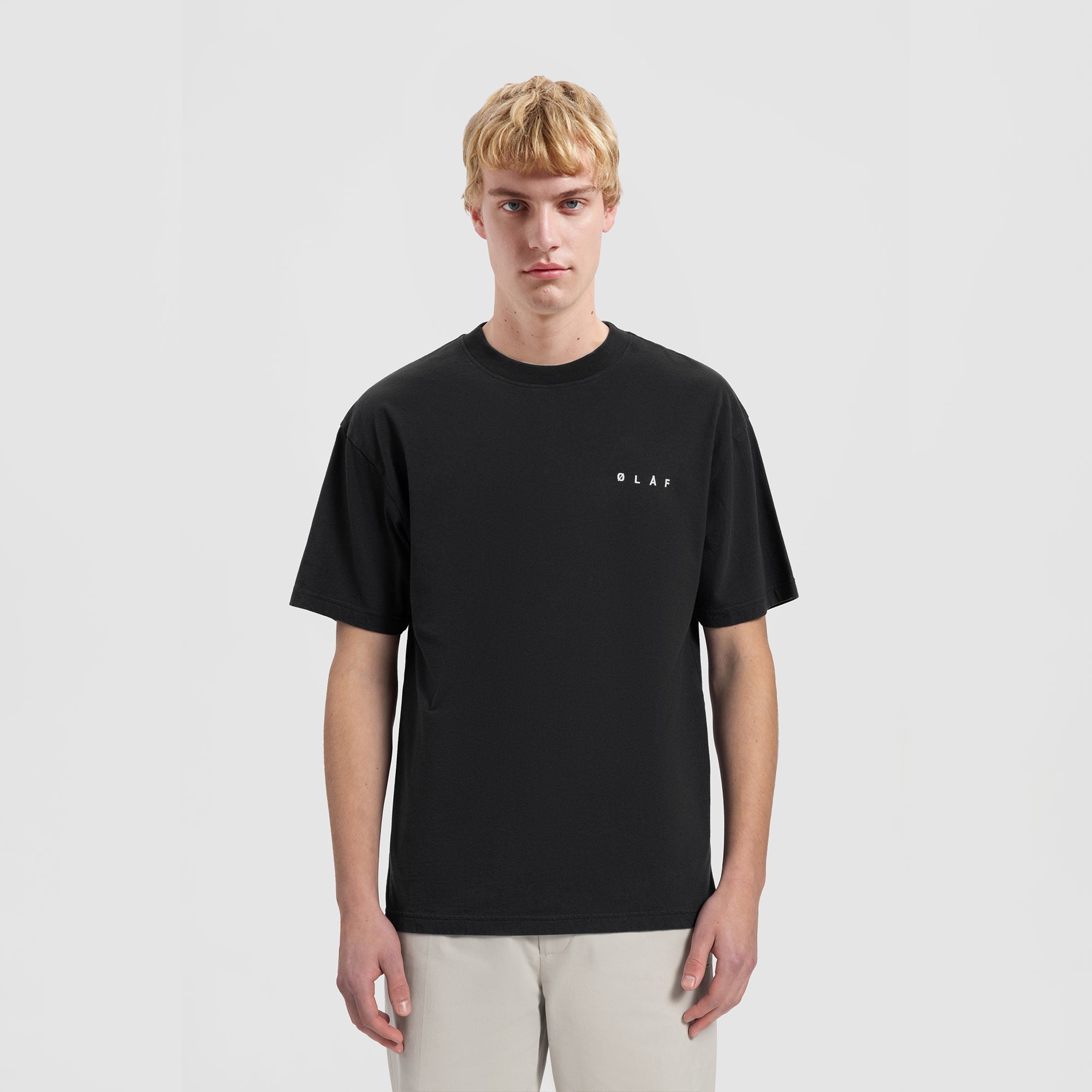 ØLÅF  Face T-shirt Black