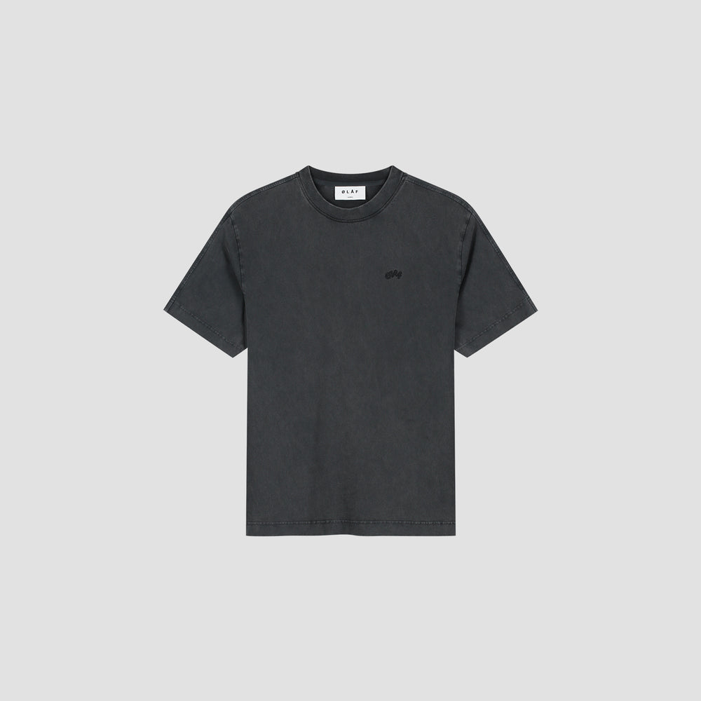 Washed Signature Tee - Washed Black
