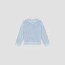 WASHED KNITTED ESSENTIAL CREW NECK van OLAF HUSSEIN in de uitvoering Windsurfer — afbeelding 3 van 4
