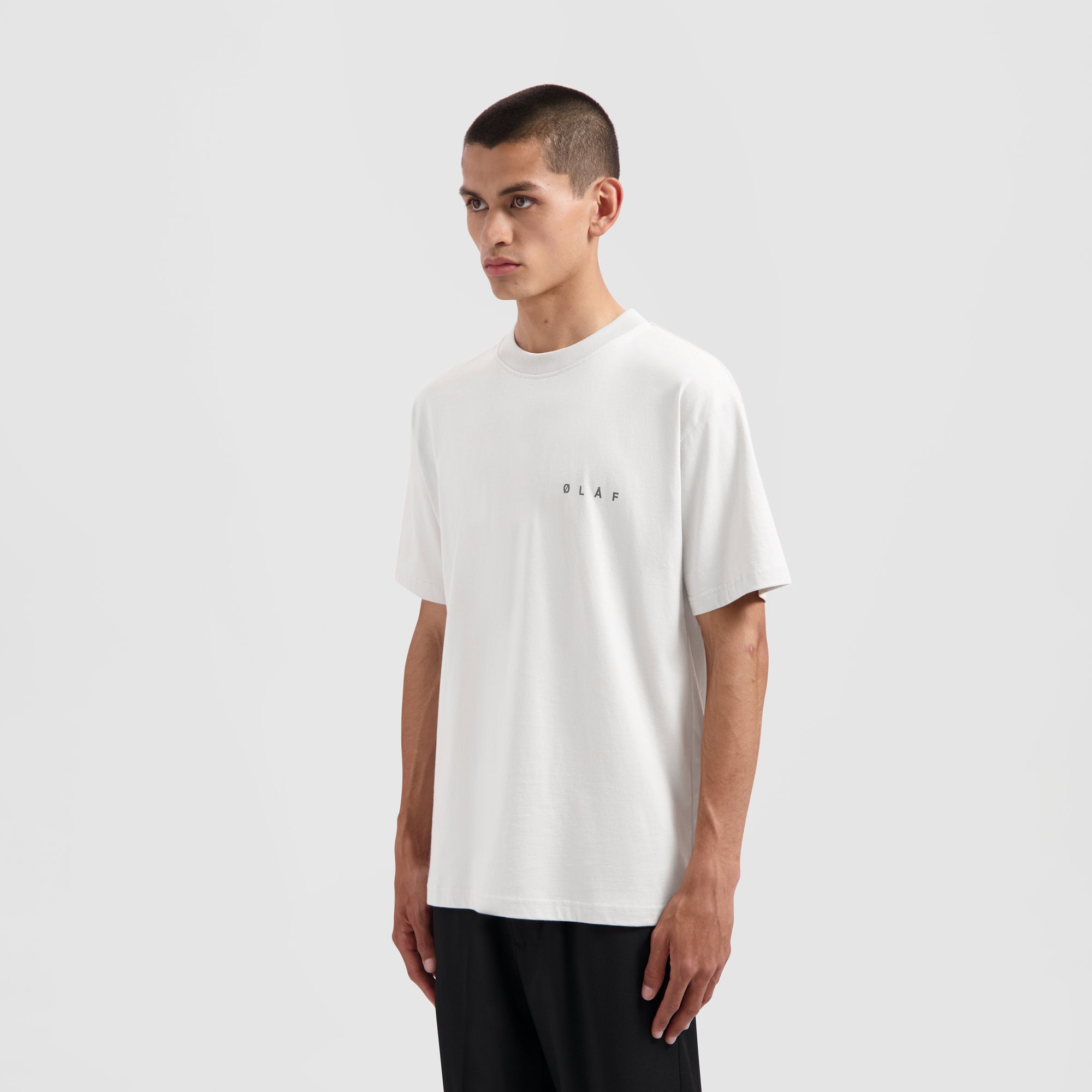 ØLÅF Face T-shirt Optical White
