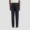 REGULAR PLEATED PANT van OLAF HUSSEIN in de kleur grijs — afbeelding 2 van 4