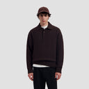 MICROSUEDE CAP van OLAF HUSSEIN in de uitvoering Chocolate — afbeelding 3 van 3