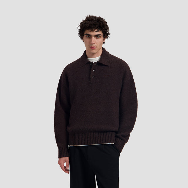 OVERSIZED KNITTED POLO