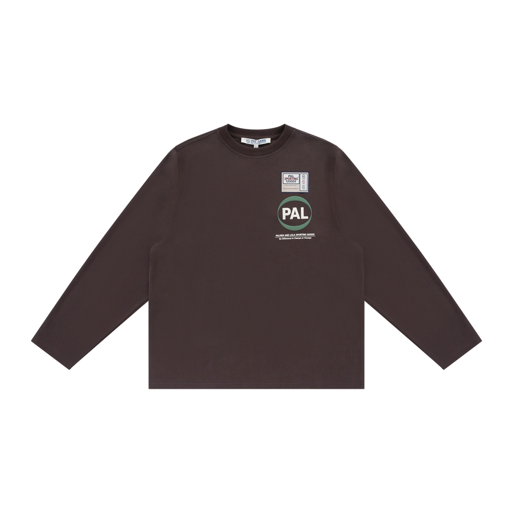 Long Sleeve Graphic Tee - Brown