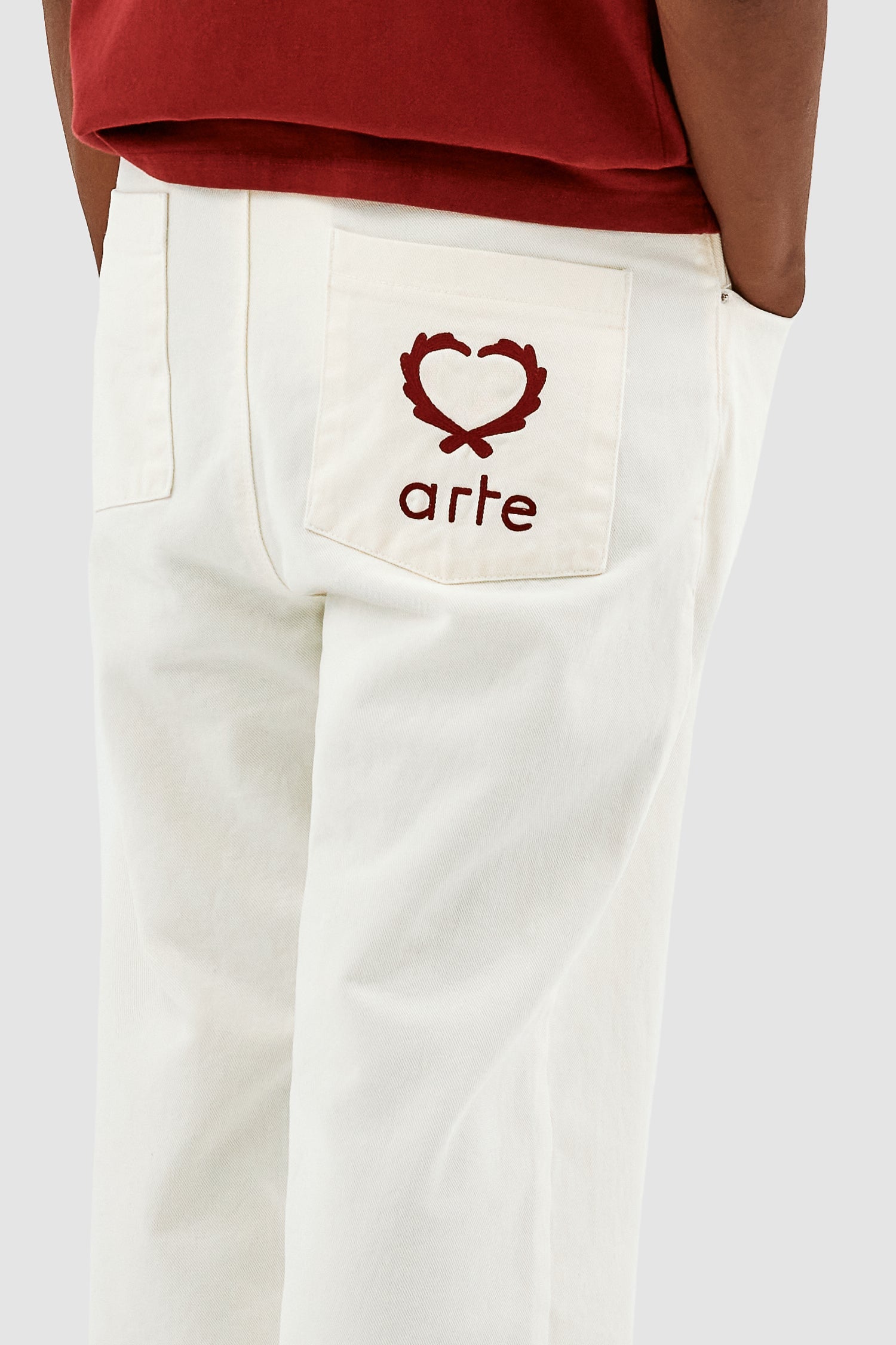Arte Poage Back Heart Pants - Cream