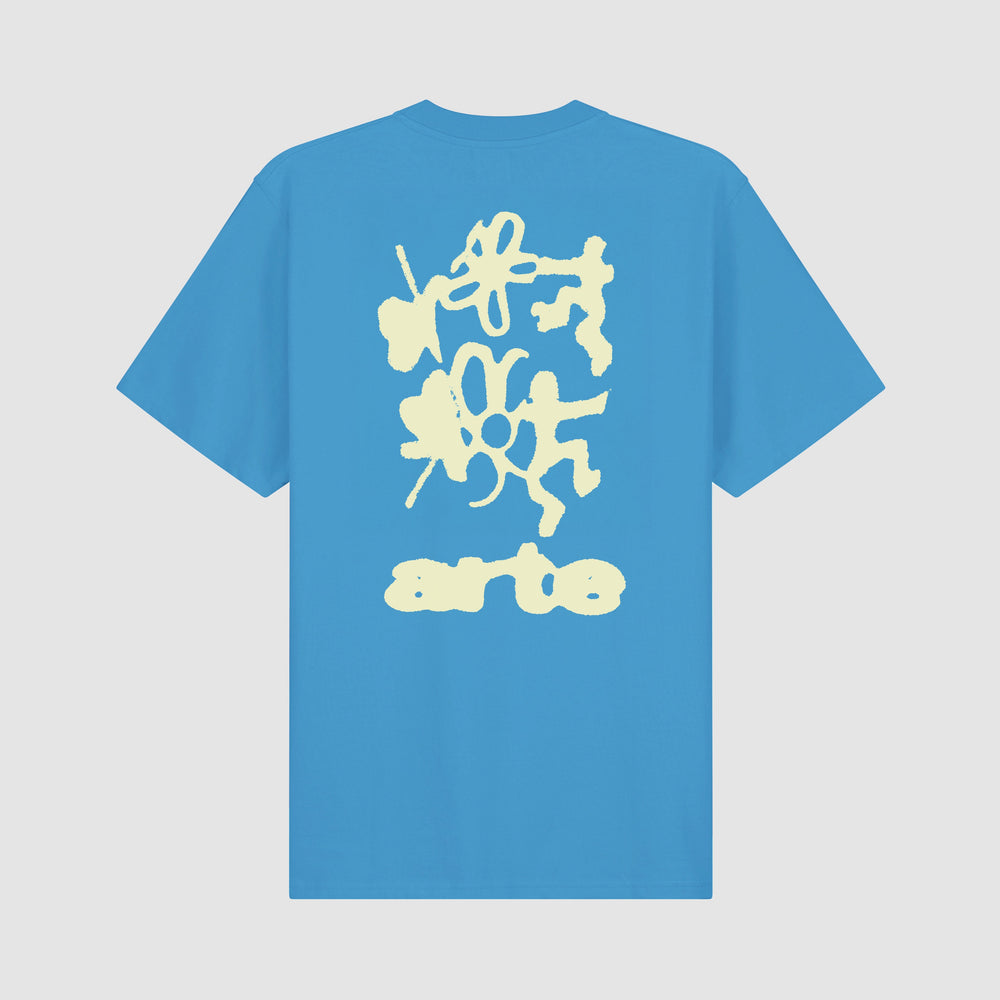 Blurry Back Print - Blue