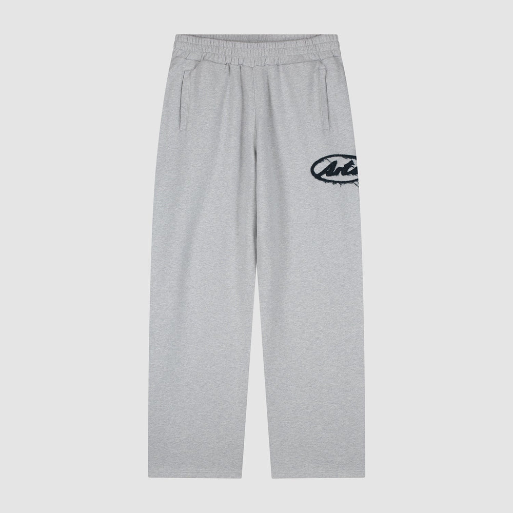 Circle Patch Logo Sweatpants - Grey