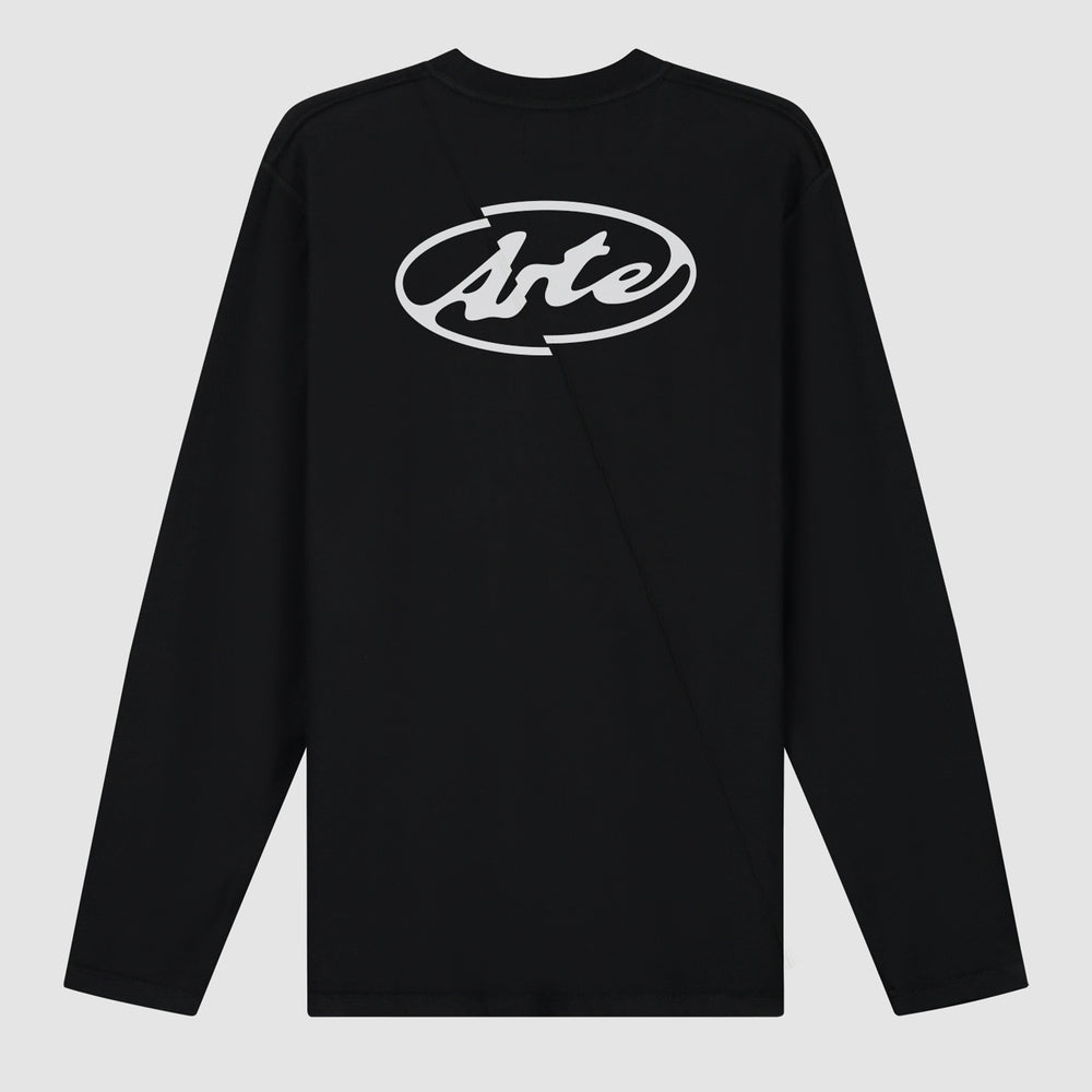 Back Circle Logo Longsleeve - Black