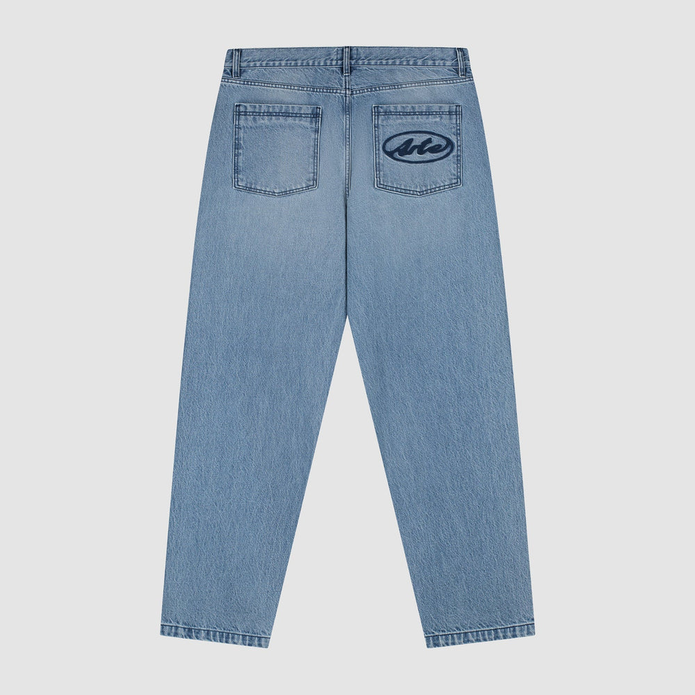 Circle Logo Pocket Pants - Denim Bleach