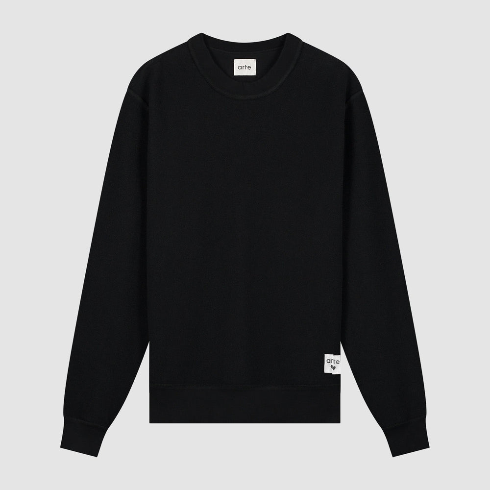 Reversible label Crewneck - Black