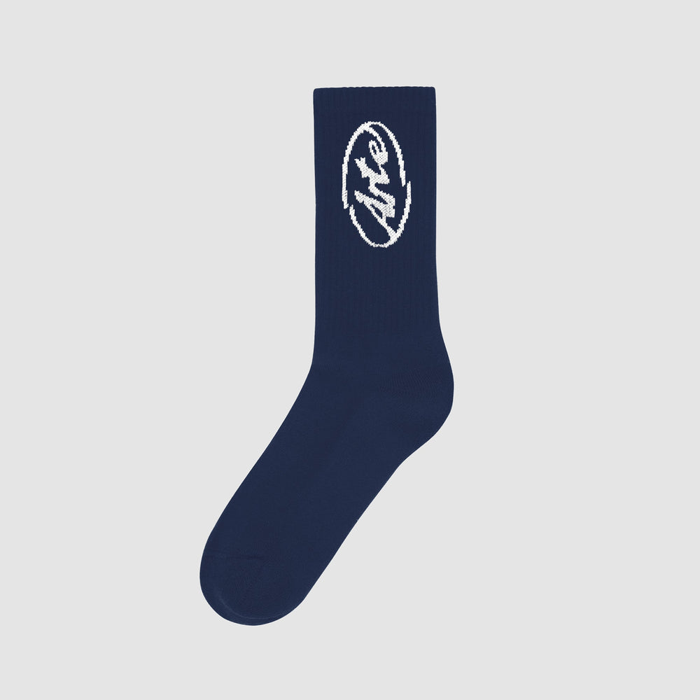 Circle Logo Socks - Navy