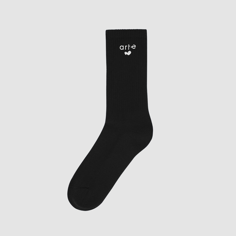 Heart Logo Socks - Black