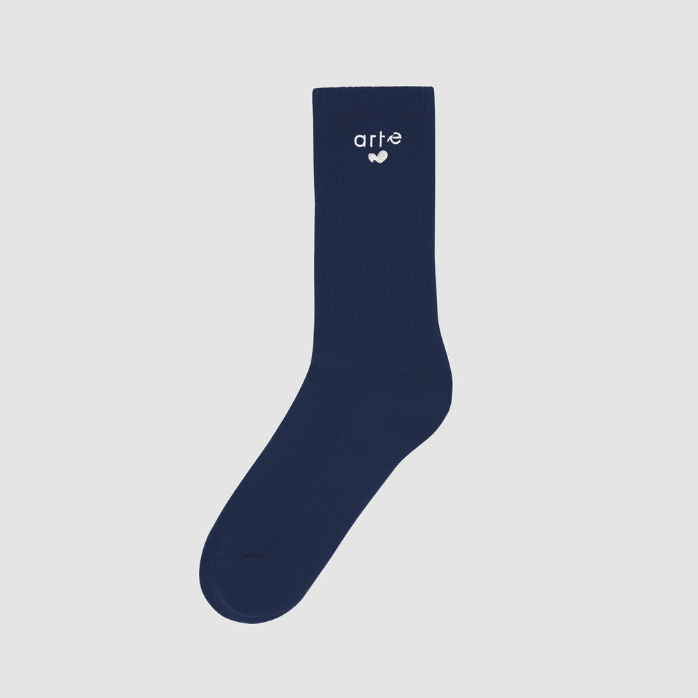 Heart Logo Socks - Navy
