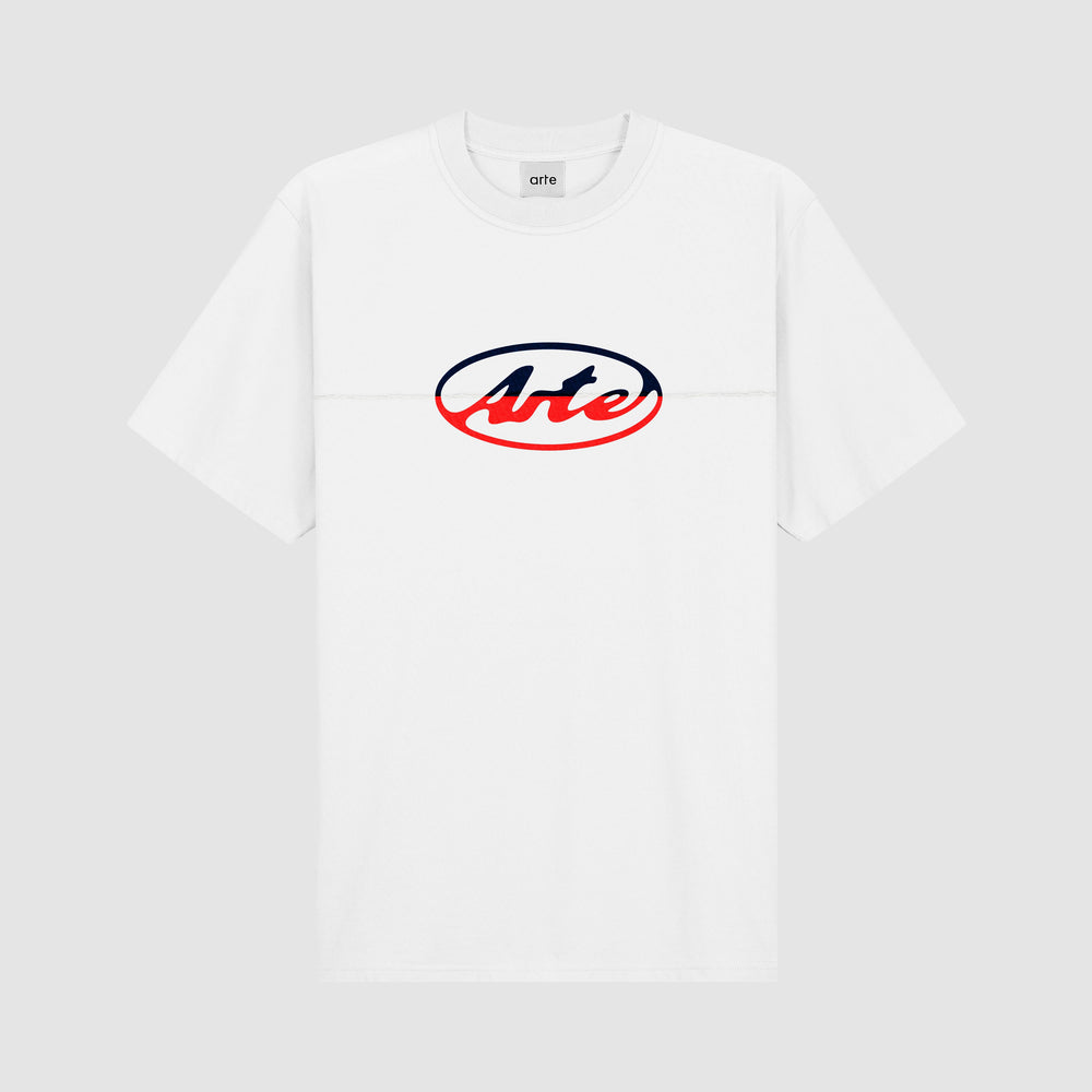 Circle Logo Cut T-shirt - White