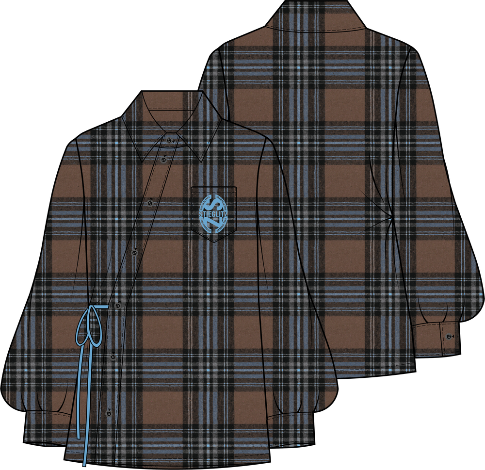 Zita Wrap Blouse - Brown