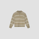 STRIPED KNITTED POLO van OLAF HUSSEIN — afbeelding 3 van 4