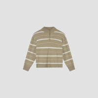 STRIPED KNITTED POLO van OLAF HUSSEIN — afbeelding 3 van 4