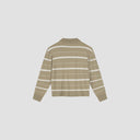 STRIPED KNITTED POLO van OLAF HUSSEIN — afbeelding 4 van 4
