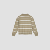 STRIPED KNITTED POLO van OLAF HUSSEIN — afbeelding 4 van 4
