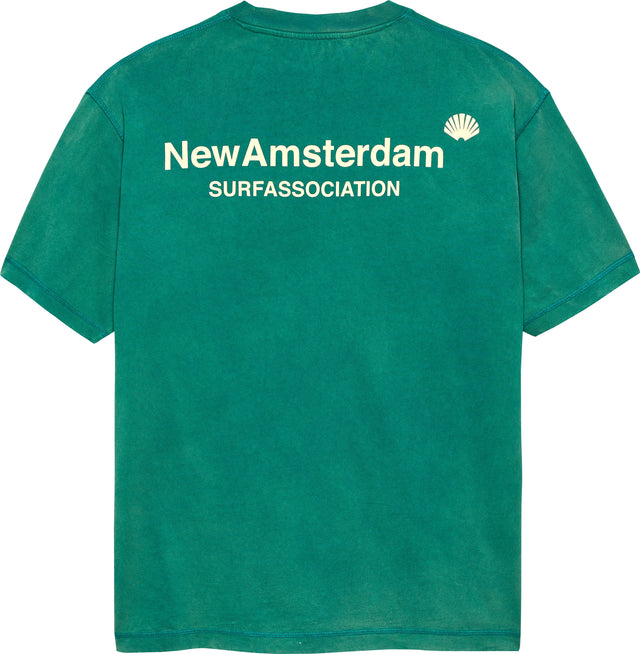 LOGO TEE SEA GREEN/BUTTER YELLOW